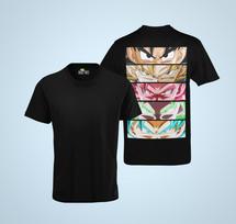 Dragon Ball Son Goku Augen Evolution Saiyajin Anime Herren Bio T-Shirt 4XL