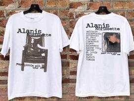 1996 m. Alanis Morissette „Jagged Little Pill“ turo marškinėliai 2XL