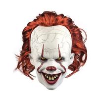 Baisi Pennywise Džokerio kaukė Cosplay Siaubo Piktas Demonas Klounas Žudikai Latekso Šalmas Helovinas Karnavalas Vakarėlis Kostiumas Rekvizitai Dovanos as the picture-