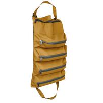 Car Seat Storage Organizer Waterproof Canvas Tool Bag Roll Up Design for Electricians Mechanic Multifunction Vehicle Accessories geltona
