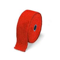 Motorcycle Exhaust Pipe Heat Protection Cloth 1.5metres Car Muffler Heat Insulation Tape Fireproof Silencing Auto Accessories raudona