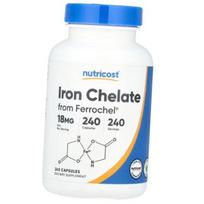 Iron Chelate, Iron Chelate From Ferrochel 18, Nutricost  240caps (36647021) 240caps