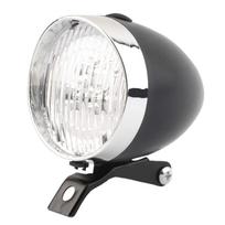Vintage  Front Light 3 LED Bike Headlight  Flashlight  Cycling Head Lamp for Night Riding Black One Size juoda