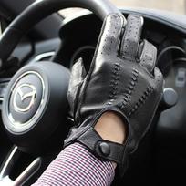 Vėžlio odos vairuotojo pirštinės Vyriškos odinės ne pamušalu vieno sluoksnio plonos kvėpuojančios Motociklo važiavimui Automobilio vairavimui Pavasaris ir Ruduo 9