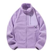 Teddy Fleece Žieminė Šilta Stora Striukė Moterims su Daug Kišenių Lauko Vėjui Atspari Aukštu Apykakle M