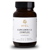 CURCUMIN C3 COMPLEX, Su BioPerine, 60 kapsulių