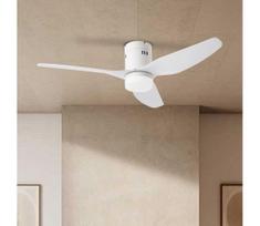 ZEVENTI - LED lubinis ventiliatorius PADUA LED/18W/230V Wi-Fi Tuya balta + nuotolinis pultas