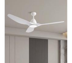 ZEVENTI - LED lubinis ventiliatorius URBINO LED/20W/230V Wi-Fi Tuya baltas + su nuotoliniu pulteliu
