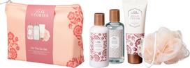 Vonios rinkinys, rinkinyje: kosmetinė, kūno prausiklis 100 ml, kūno losjonas 100 ml, rankų kremas 70