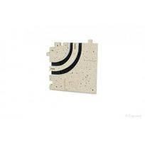 Suapvalintas Plyšinio Difuzoriaus Kampinis Muliažas ERGOVENT LINEO PRO PUZZLE, 2 plyšiai x 20mm