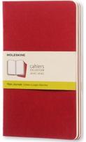 Moleskine Plain Cahier L - Red Cover (3 Set)