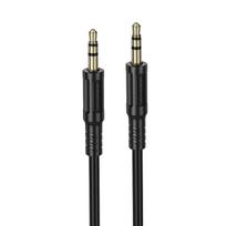 Borofone Cable AUX BL25 Nice – jack 3,5mm to jack 3,5mm – 1 metre juodos spalvos