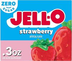 "Jell-O" braškių be cukraus (8,5 g)