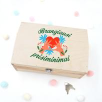 Medinė skrynelė "Brangiausi prisiminimai"