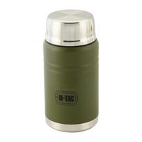 M-Tac UN-R02-750A Maisto termosas su sulankstoma nerūdijančio plieno šaukštu, 750 ml, alyvuogių žalia