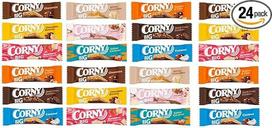 24 "Corny Big Muesli" batonėliai 50 g įvairių rūšių + "Space Bar" iš "Onlineshop Bormann" 1200 g