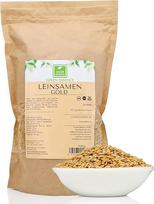 Auksiniai linų sėmenys "Gold Whole Golden" 1 kg "Green Essence" be priedų - veganiški - natūralūs pilno grūdo grūdai - žalio maisto kokybė (1 kg)