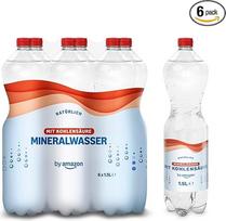 by Amazon Natūralus mineralinis vanduo su gazuota rūgštimi, 6 x 1,5 l