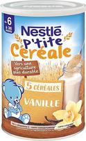 Nestlé Bébé P'tite Džiovinti vaniliniai dribsniai - nuo 6 mėnesių - 415 g dėžutė