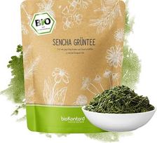 Žalioji Sencha arbata ekologiška 1000 g I pjaustyta I aromatinė ekologiška Sencha žalioji arbata I 100 % natūrali I bioKontor