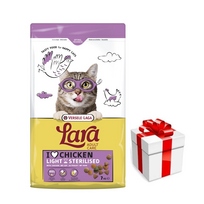 Versele-Laga Lara Adult Light Sterilized 7kg - maistas sterilizuotoms katėms + Staigmena katei