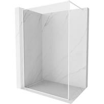 Mexen Kioto-F dušo sienelė Walk-in su rėmu 120 x 202 cm, skaidri 8 mm, balta - 800-120-104-20-00