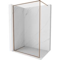 Mexen Kioto-F dušo sienelė Walk-in su rėmeliu 170 x 202 cm, skaidri 8 mm, rožinis auksas - 800-170-104-60-00