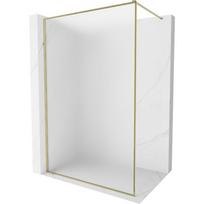 Mexen Kioto-F dušo sienelė „Walk-in“ su rėmeliu 70 x 202 cm, matinė 8 mm, auksinė - 800-070-104-50-30