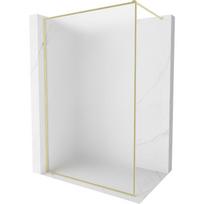 Mexen Kioto-F dušo sienelė Walk-in su rėmeliu 100 x 202 cm, matinė 8 mm, auksinė šlifuota - 800-100-104-55-30