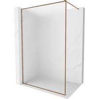 Mexen Kioto-F dušo sienelė Walk-in su rėmeliu 120 x 202 cm, matinis 8 mm, rožinis auksas - 800-120-104-60-30