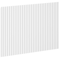 Mexen Rivel frontalė žniautamė korpusui vonios spintelės 60 x 43,5 cm, baltas matinis - 91A20-0600-470-1-01