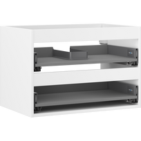 Mexen Box-A spintelės korpusas po praustuvu 70 cm, 2 stalčiai, baltas matinis - 91AX0-0700-470-2-01