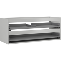 Mexen Box-A vonios spintelės korpusas 120 cm, 2 stalčiai, pilka matinė - 91AX0-1200-470-2-62