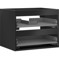 Mexen Box-A 60 cm spintelės karkasas, 2 stalčiai, juodas matinis - 91AX0-0600-470-2-71