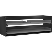 Mexen Box-A vonios spintelės korpusas 140 cm, 2 stalčiai, matinė juoda - 91AX0-1400-470-2-71