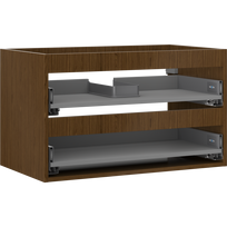 Mexen Box-A spintelės korpusas po praustuvu 80 cm, 2 stalčiai, riešutas - 91AX0-0800-470-2-86