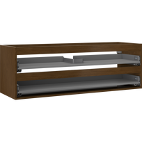 Mexen Box-A pakabinamų praustuvo spintelės korpusas 140 cm, 2 stalčiai, riešutas - 91AX0-1400-470-2-86
