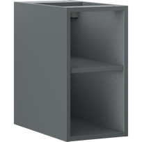 Mexen Box-A atviros lentynos spintelė 25 cm, matinė grafito spalva - 91AX2-0250-470-0-66