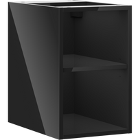 Mexen Box-A atvira spintelė su lentyna 30 cm, juoda blizgi - 91AX2-0300-470-0-70