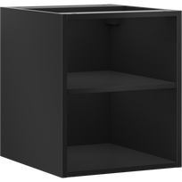 Mexen Box-A atvira spintelė su lentyna 40 cm, juoda matinė - 91AX2-0400-470-0-71