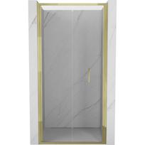 Mexen Exo sulankstomos dušo durys 75 cm, permatomos, auksinės - 816-075-000-50-00