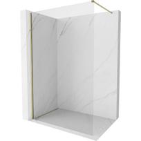 Mexen Kioto-X dušo siena Walk-in 130 x 200 cm, skaidri 10 mm, auksinė - 800-130-101-50-00-X