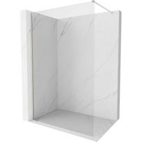 Mexen Kioto-X dušo siena Walk-in 120 x 200 cm, permatoma 10 mm, šlifuotas nikelis - 800-120-101-97-00-X