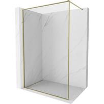 Mexen Kioto-XF dušo siena vaikščiojimo su rėmu 150 x 202 cm, permatoma 10 mm, aukso - 800-150-104-50-00-X
