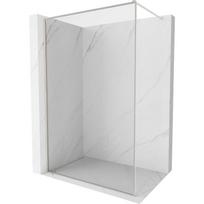 Mexen Kioto-XF dušų siena Walk-in su rėmu 80 x 202 cm, skaidri 10 mm, šlifuotas nikelis - 800-080-104-97-00-X