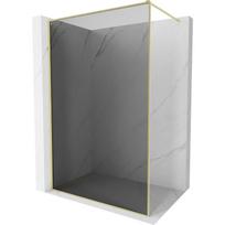 Mexen Kioto-XF dušo sienelė Walk-in su rėmeliu 70 x 202 cm, grafito 10 mm, auksinė šlifuota - 800-070-104-55-40-X