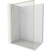 Mexen Kioto-XF L dušo sienelė Walk-in su rėmu 70 x 202 cm, permatoma 10 mm, auksinė šlifuota - 800-070-174-55-00-XF