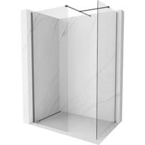 Mexen Kioto-X dušo sienelė Walk-in 100 x 70 cm, permatoma 10 mm, tamsaus metalo - 800-100-202-95-00-070-X