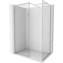 Mexen Kioto-XF dušo sienelė su rėmu Walk-in 160 x 110 cm, skaidri 10 mm, chromas - 800-160-202-04-00-110-XF