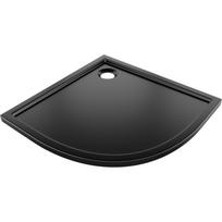 Mexen Flow pusapvalė slim dušo padėklas 90 x 90 cm, juodas matinis - 46Q709090